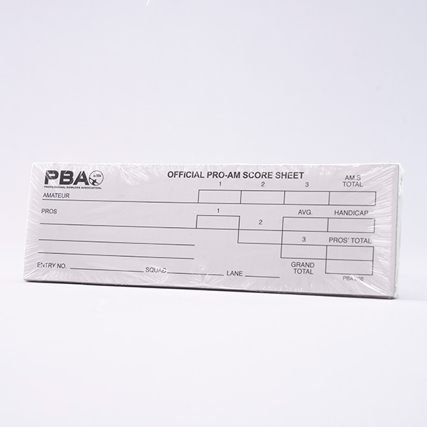 PBA - Pro Am Score Sheet (Pack of 50)